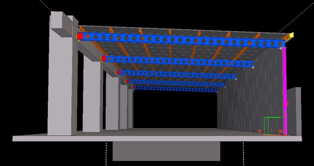 Statik Proje — 3D Model